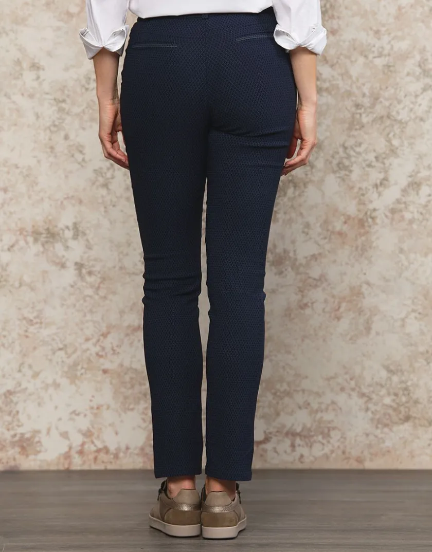 Clearance Pantalon bleu fantaisie Ajustés|Pantalons