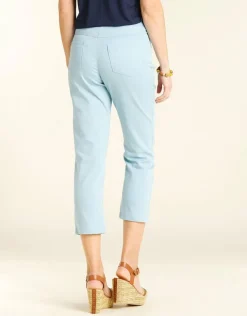 Outlet Pantalon bleu élastiqué Ajustés|Pantalons