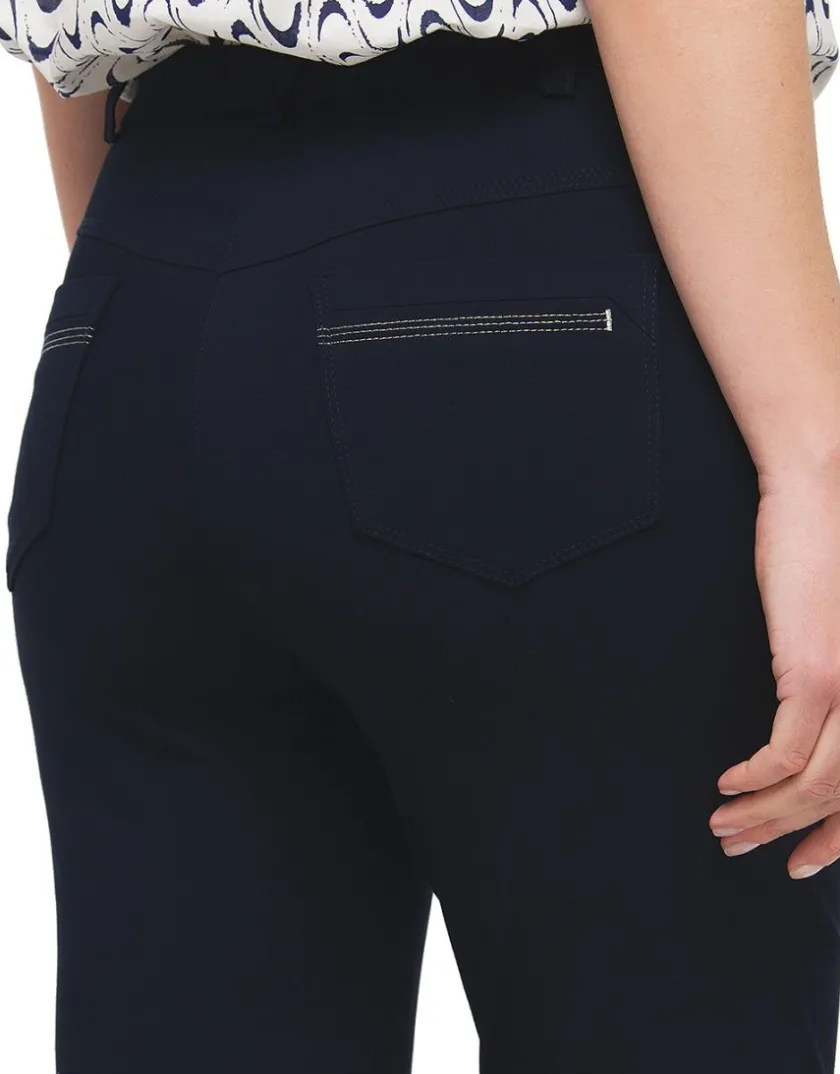 Best Pantalon bleu marine 7/8e Slims|Pantalons