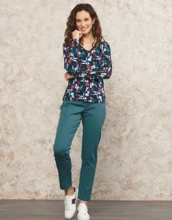 New Pantalon bleu 7/8ème Ajustés|Pantalons