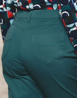 New Pantalon bleu 7/8ème Ajustés|Pantalons