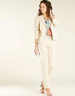 Sale Pantalon chic beige Droits|Pantalons