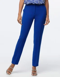 Hot Pantalon chic bleu Droits|Pantalons