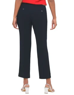 Sale Pantalon chic bleu marine Droits|Pantalons