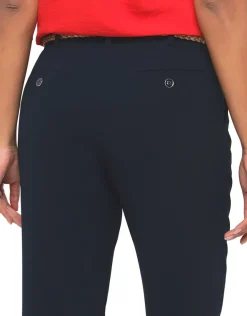 Sale Pantalon chic bleu marine Droits|Pantalons