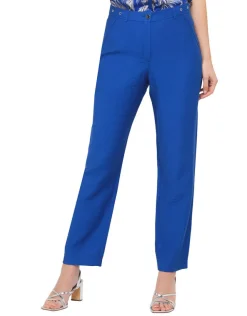 Fashion Pantalon chic bleu roi Droits|Pantalons