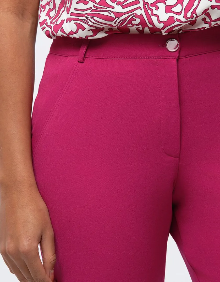 Fashion Pantalon chic framboise Droits|Pantalons