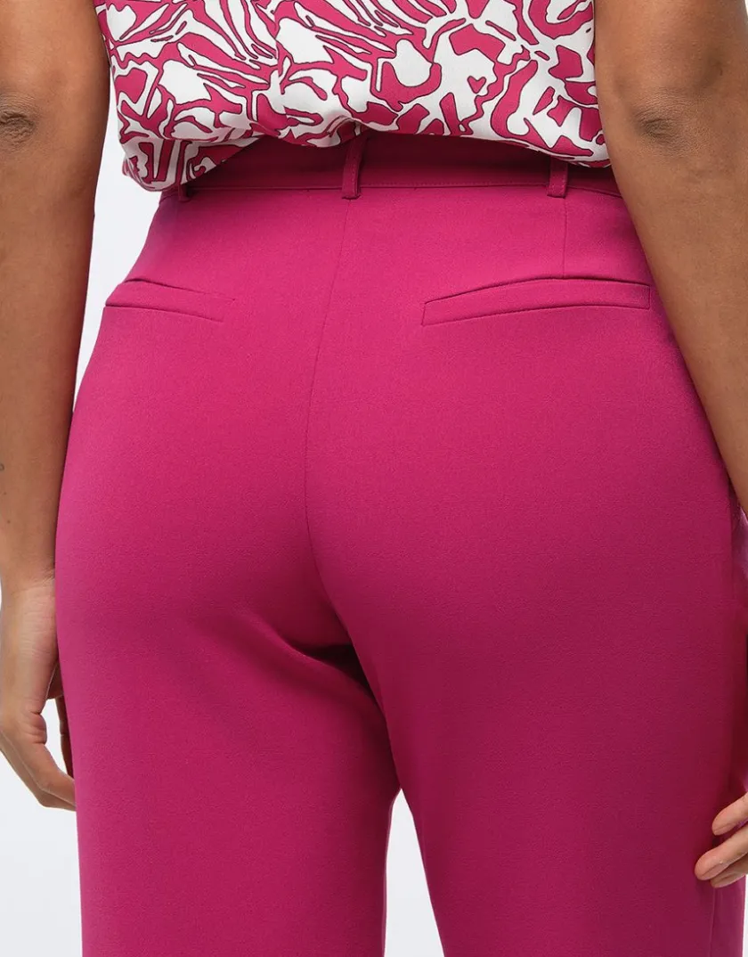 Fashion Pantalon chic framboise Droits|Pantalons