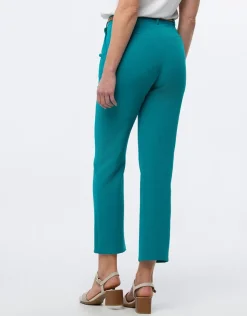New Pantalon chic émeraude Droits|Pantalons
