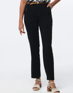 Online Pantalon chic noir Droits|Pantalons
