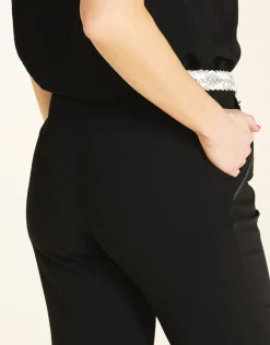Fashion Pantalon chic noir Droits|Pantalons