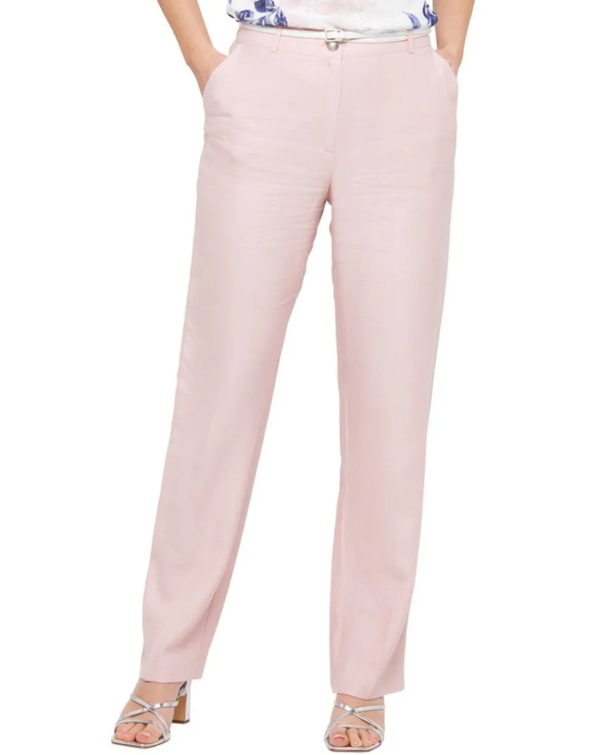 Hot Pantalon chic rose clair Droits|Pantalons