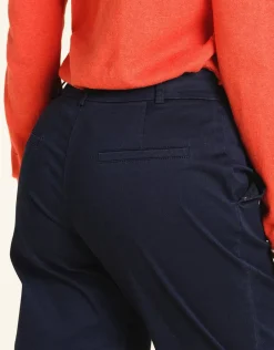 Hot Pantalon chino marine Droits|Pantalons
