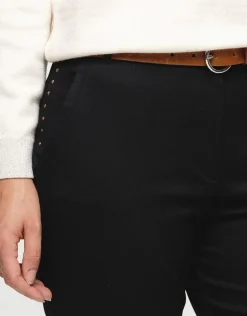 New Pantalon chino noir Pantalons|Ajustés