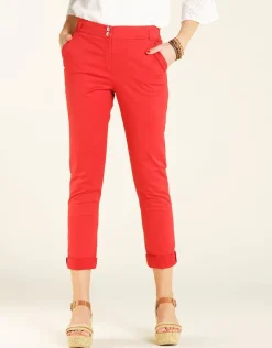 New Pantalon chino stretch Droits