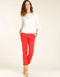 New Pantalon chino stretch Droits