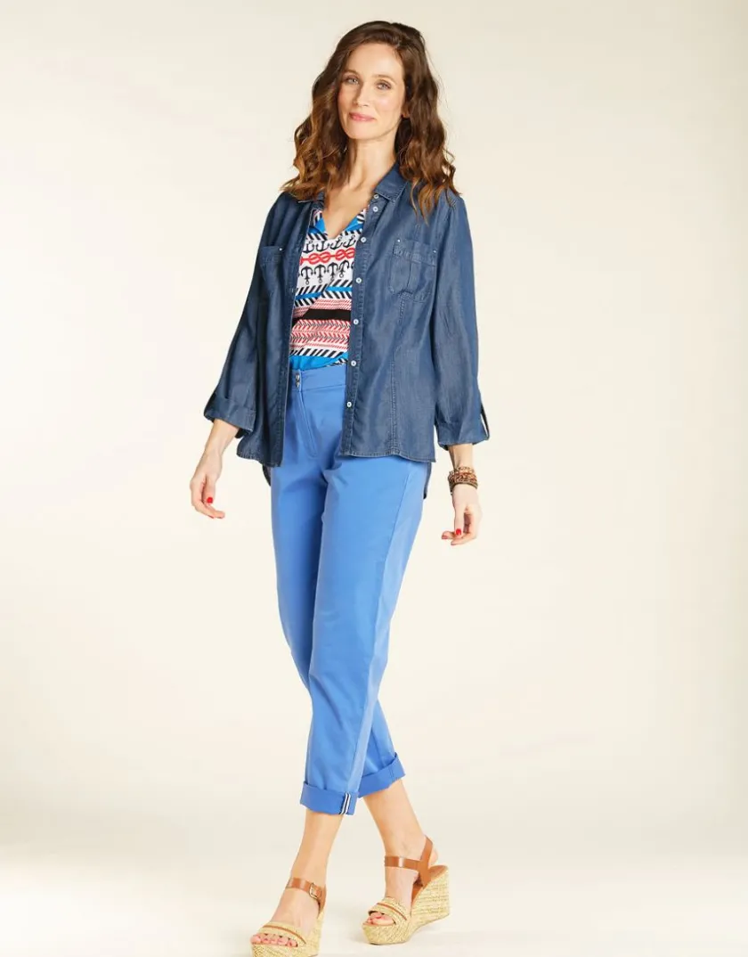 Clearance Pantalon chino stretch Droits|Pantalons