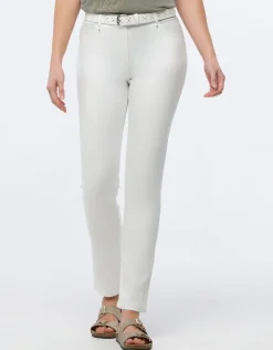 Outlet Pantalon coton blanc Ajustés|Pantalons