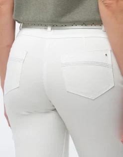 Outlet Pantalon coton blanc Ajustés|Pantalons