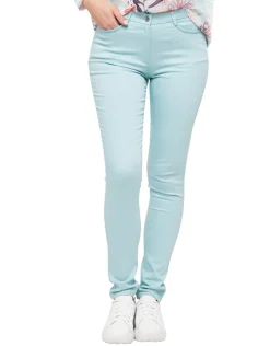 Online Pantalon coton bleu Slims|Pantalons