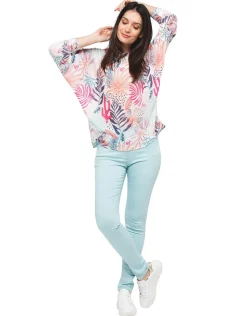 Online Pantalon coton bleu Slims|Pantalons