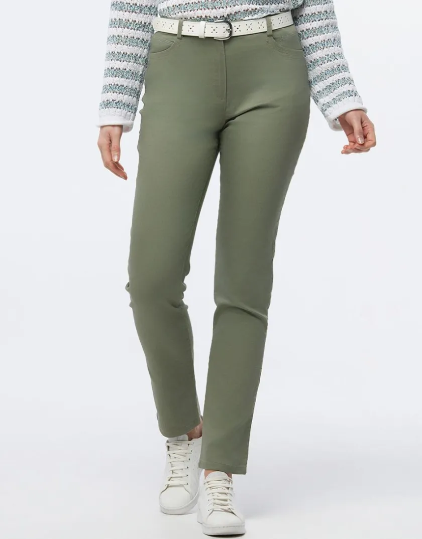 Best Pantalon coton kaki Ajustés|Pantalons