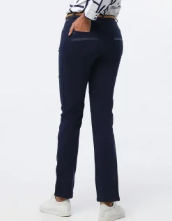 Online Pantalon coton marine Ajustés|Pantalons