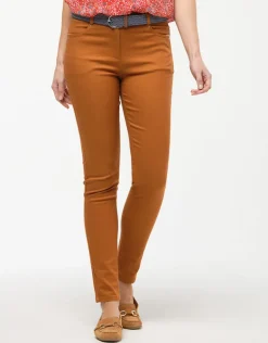 Sale Pantalon coton orangé Slims|Pantalons