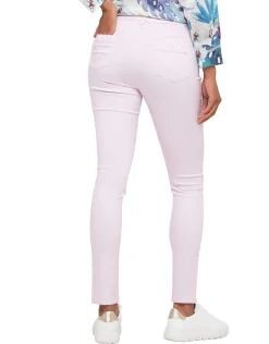 Best Pantalon coton rose clair Slims|Pantalons