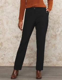 Hot Pantalon crêpe chic Droits|Pantalons