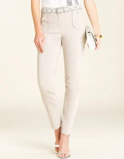 Sale Pantalon 7/8e beige Droits|Pantalons