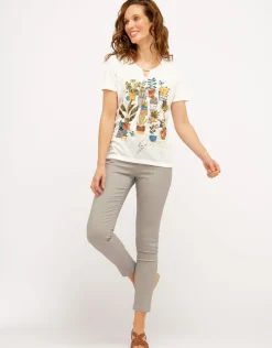 Clearance Pantalon 7/8e gris Slims|Pantalons