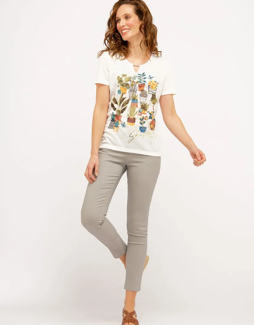 Clearance Pantalon 7/8e gris Slims|Pantalons