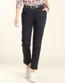 Outlet Pantalon 7/8e marine Ajustés|Pantalons