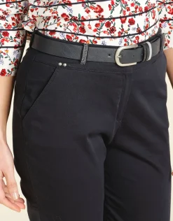 Outlet Pantalon 7/8e marine Ajustés|Pantalons