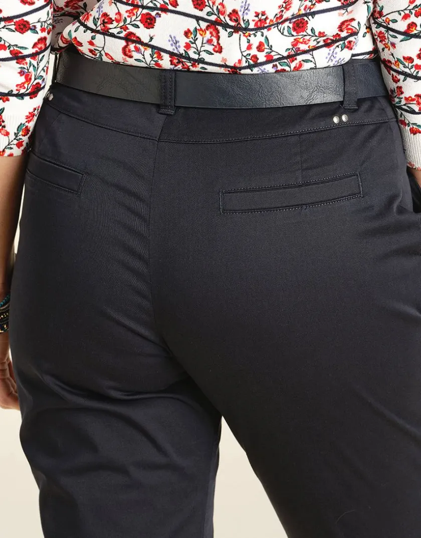 Outlet Pantalon 7/8e marine Ajustés|Pantalons