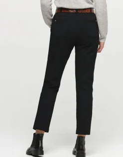 Clearance Pantalon 7/8e noir motifs Ajustés|Pantalons