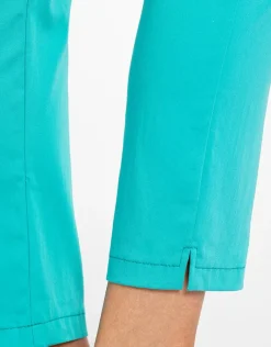 Fashion Pantalon 7/8e vert menthe Ajustés|Pantalons