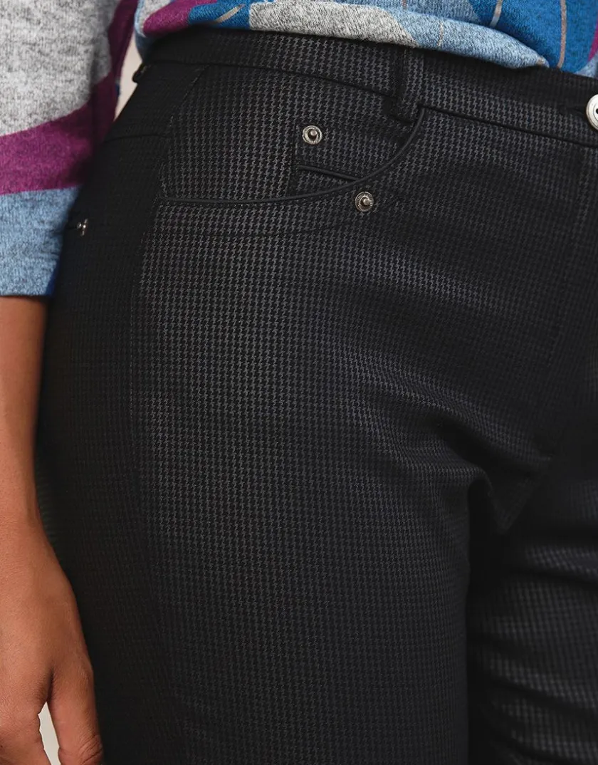 Discount Pantalon enduit noir Ajustés|Pantalons