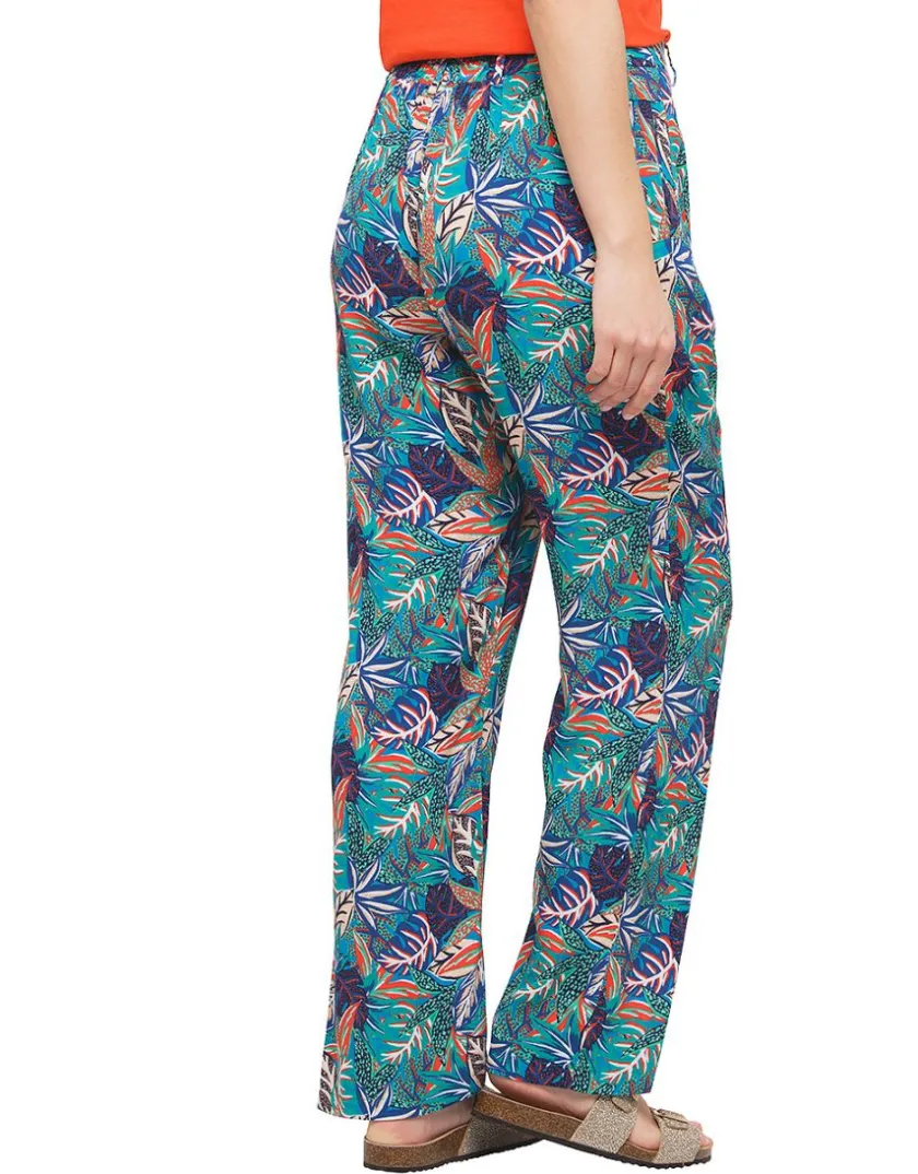 Clearance Pantalon fluide imprimé Larges|Pantalons