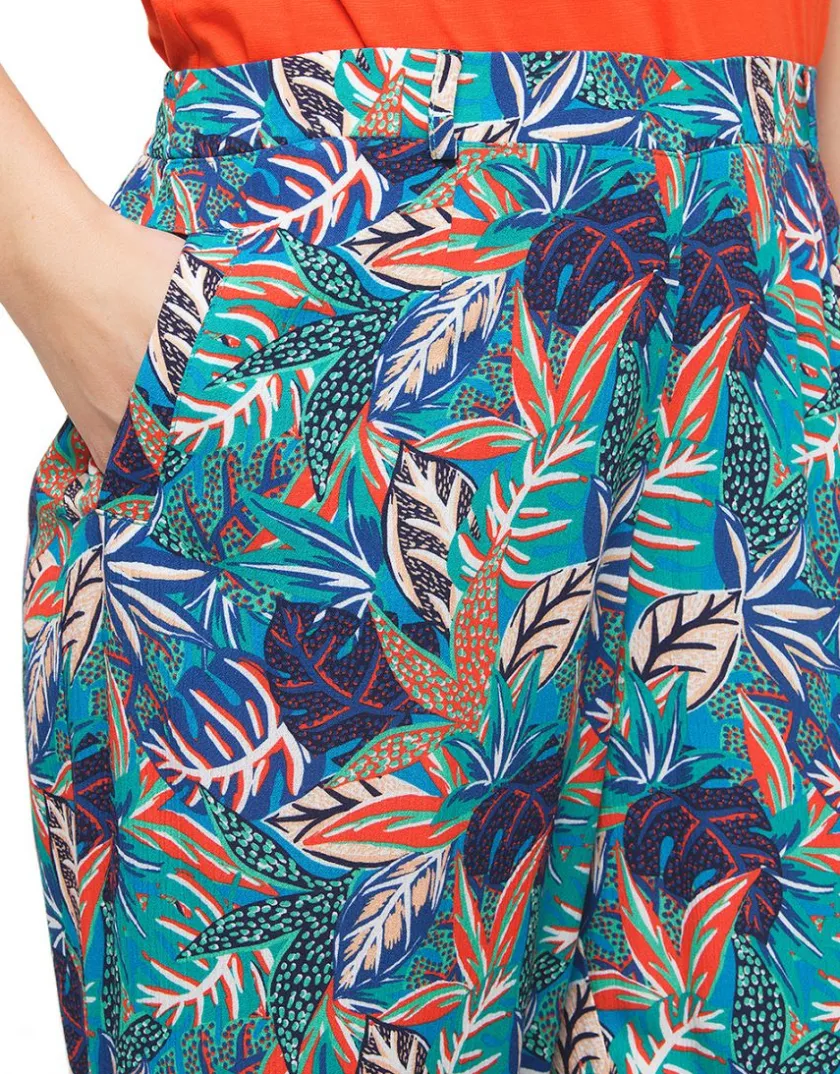 Clearance Pantalon fluide imprimé Larges|Pantalons