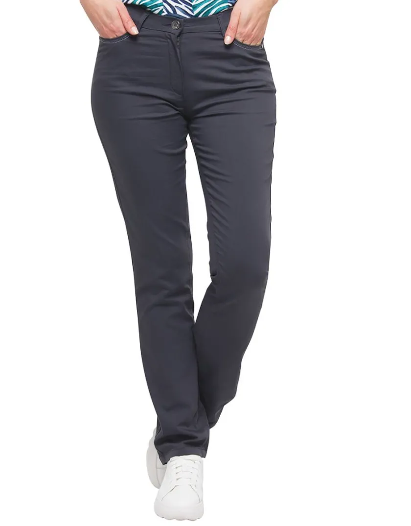 Outlet Pantalon gris foncé Droits|Pantalons