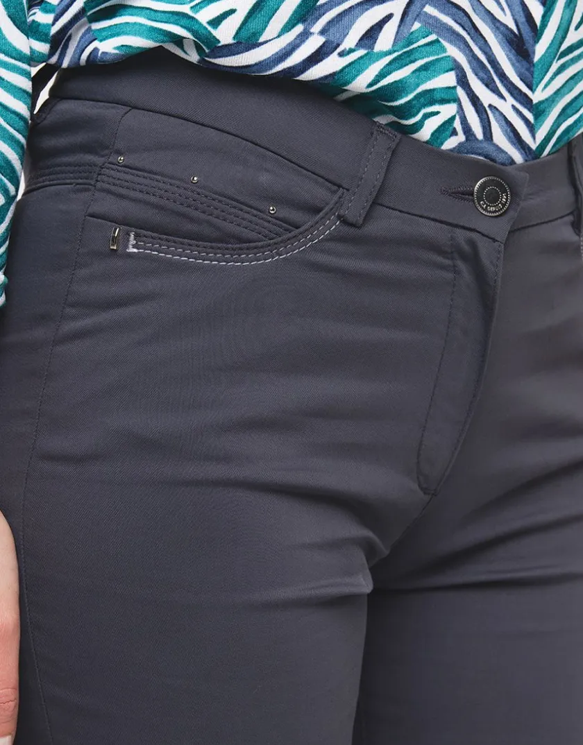 Outlet Pantalon gris foncé Droits|Pantalons