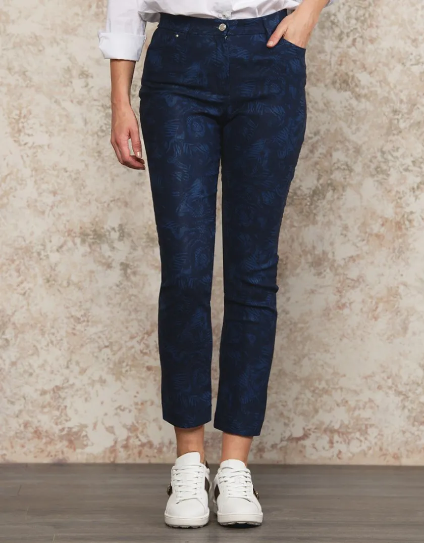 New Pantalon imprimé coton Ajustés|Pantalons