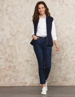 New Pantalon imprimé coton Ajustés|Pantalons