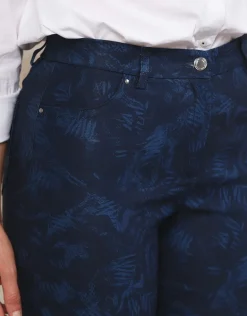 New Pantalon imprimé coton Ajustés|Pantalons