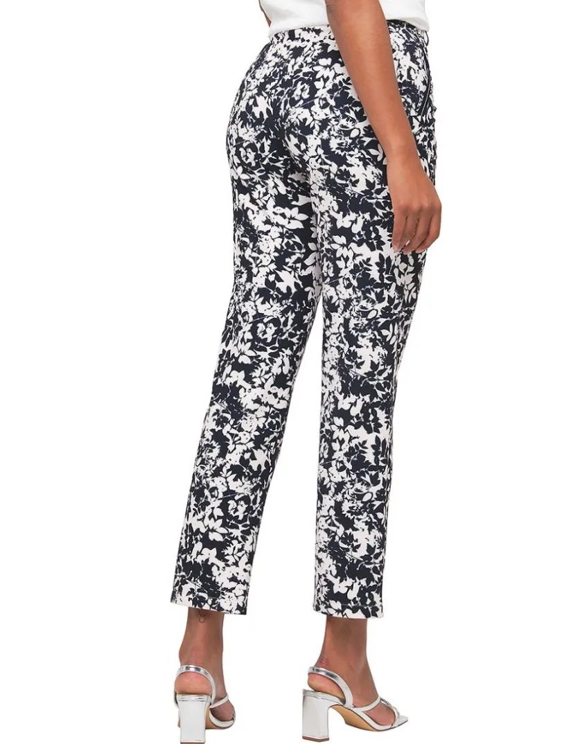 Outlet Pantalon imprimé marine Droits|Pantalons