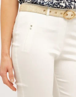 Hot Pantalon jegging écru Slims|Pantalons