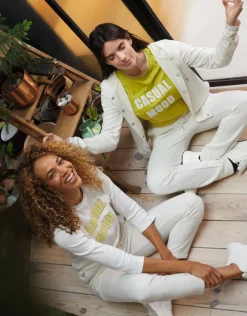 Best Pantalon jogging écru Droits|Pantalons