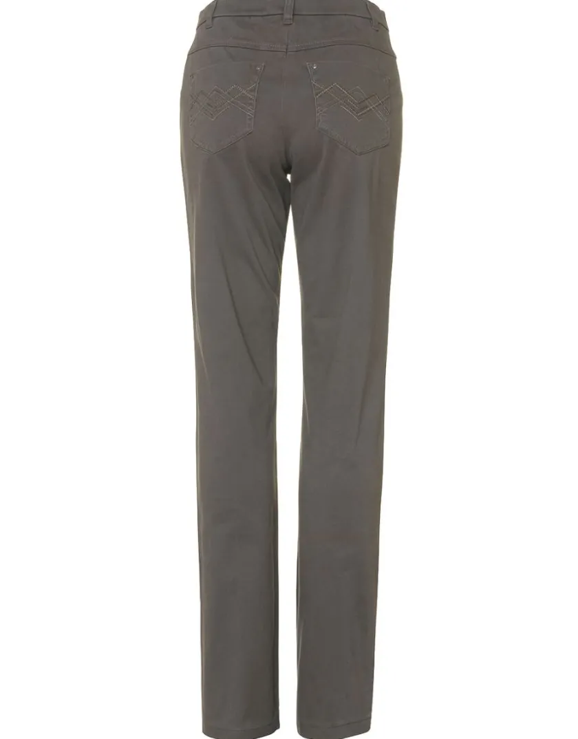 Discount Pantalon kaki en coton Ajustés|Pantalons